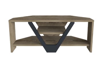 Rinorea Golvstående Tv Bänk 90 cm med Förvaring i Mörkt Trä - Brun - Möbler - Vardagsrum - Tv-möbler & mediamöbler - Tv-bänkar