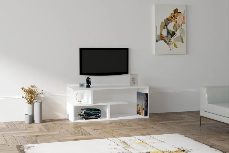 Rinorea Tv-bänk 100x40 cm - Vit - Möbler - Vardagsrum - Tv-möbler & mediamöbler - Tv-bänkar