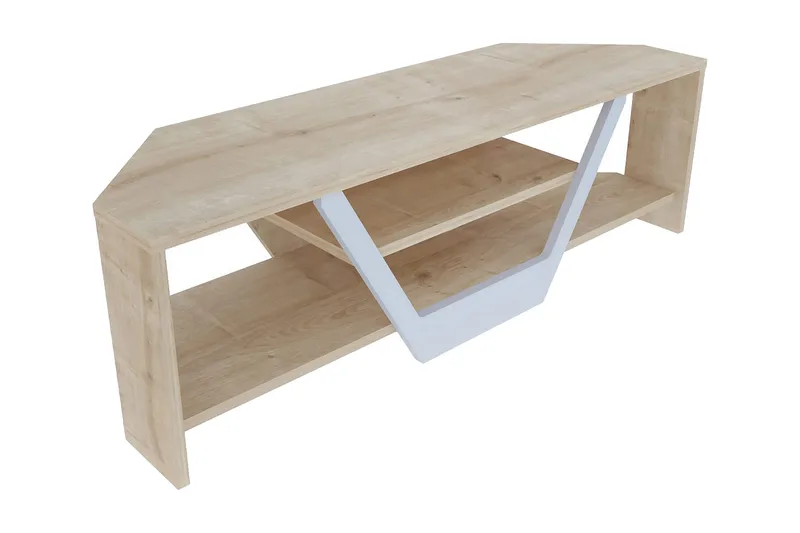 Rinorea Tv-bänk 120x36,8 cm, Vit