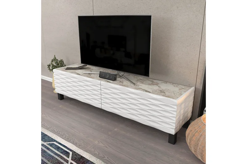 Rinorea Tv-bänk 149,2x38 cm - Vit - Möbler - Vardagsrum - Tv-möbler & mediamöbler - Tv-bänkar