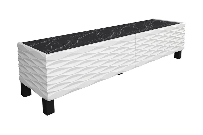 Rinorea Tv-bänk 149,2x38 cm, Vit