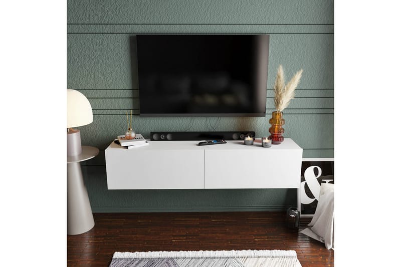 Rinorea Tv-bänk 159,7x34,1 cm - Vit - Möbler - Vardagsrum - Tv-möbler & mediamöbler - Tv-bänkar