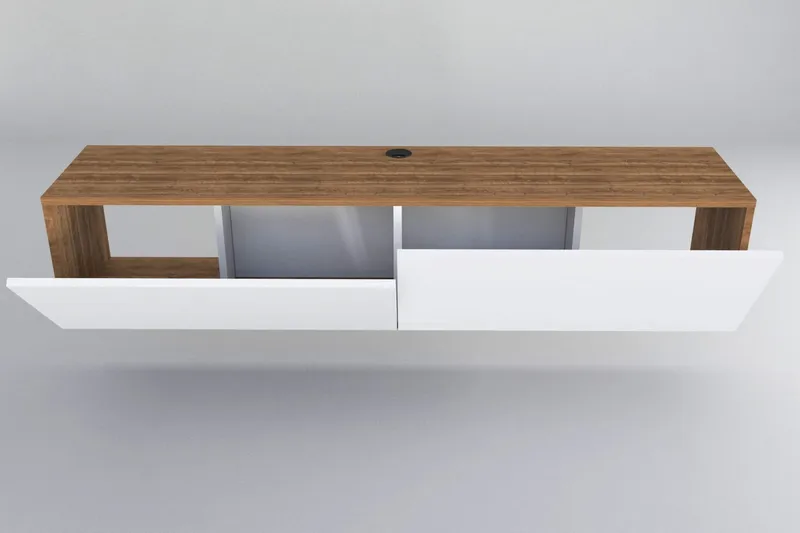 Rinorea Tv-bänk 159,7x34,1 cm - Vit - Möbler - Vardagsrum - Tv-möbler & mediamöbler - Tv-bänkar