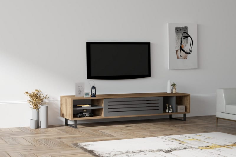 Rinorea Tv-bänk 160x35 cm - Brun - Möbler - Vardagsrum - Tv-möbler & mediamöbler - Tv-bänkar