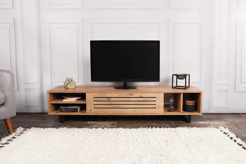 Rinorea Tv-bänk 160x35 cm - Grön - Möbler - Vardagsrum - Tv-möbler & mediamöbler - Tv-bänkar