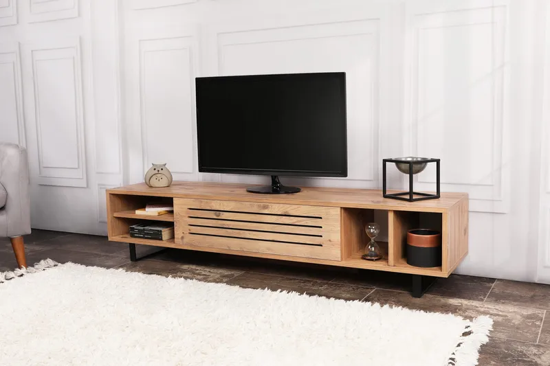 Rinorea Tv-bänk 160x35 cm - Grön - Möbler - Vardagsrum - Tv-möbler & mediamöbler - Tv-bänkar