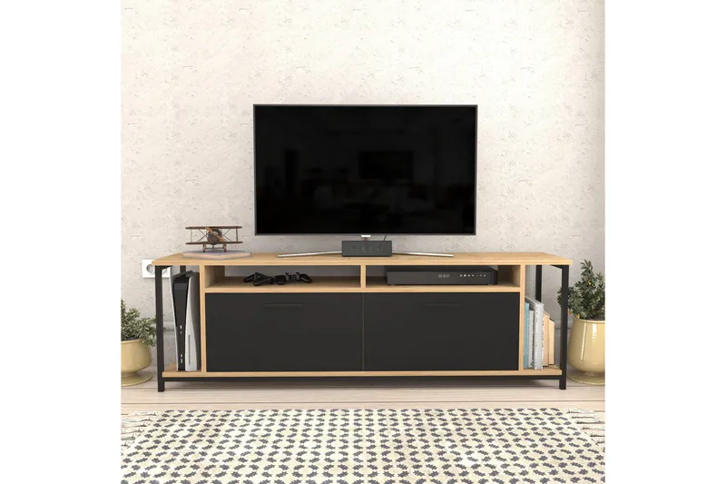 Rinorea Tv-bänk 160x50,8 cm - Brun - Möbler - Vardagsrum - Tv-möbler & mediamöbler - Tv-bänkar