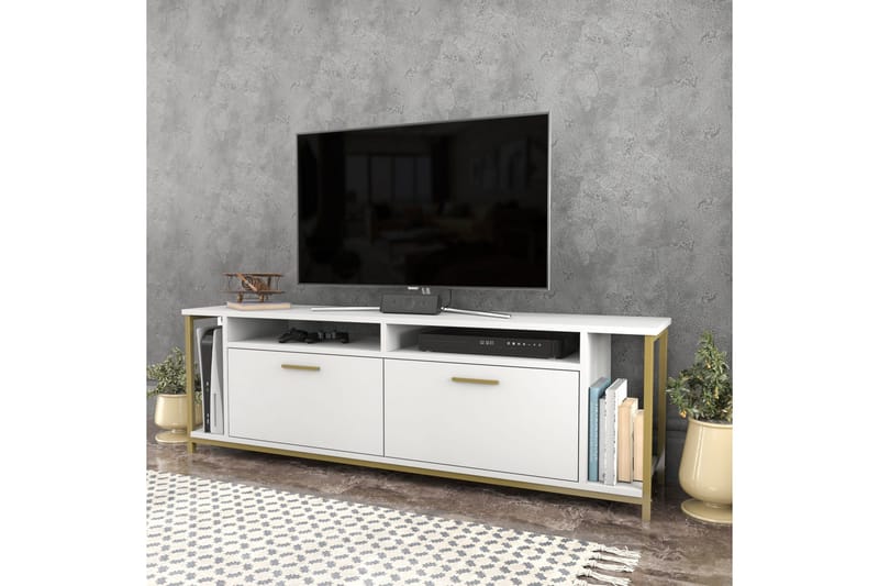 Rinorea Tv-bänk 160x50,8 cm - Vit - Möbler - Vardagsrum - Tv-möbler & mediamöbler - Tv-bänkar