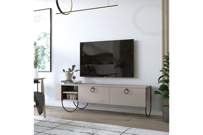 Riskalen TV-bänk 150 cm - Grå - Möbler - Vardagsrum - Tv-möbler & mediamöbler - Tv-bänkar