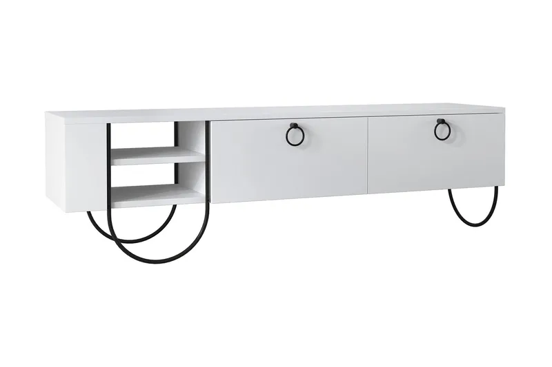 Riskalen TV-bänk 150 cm, Vit