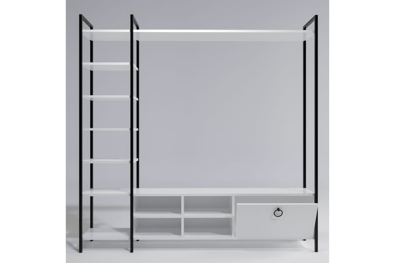 SAFAALAN Tv-bänk 180 cm Vit - Möbler - Vardagsrum - Tv-möbler & mediamöbler - Tv-bänkar
