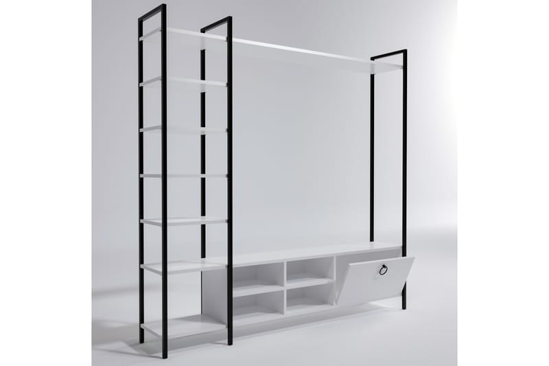 SAFAALAN Tv-bänk 180 cm Vit - Möbler - Vardagsrum - Tv-möbler & mediamöbler - Tv-bänkar
