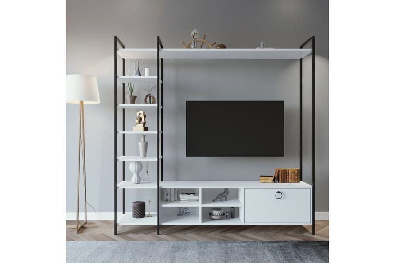 SAFAALAN Tv-bänk 180 cm Vit - Tv-bänkar