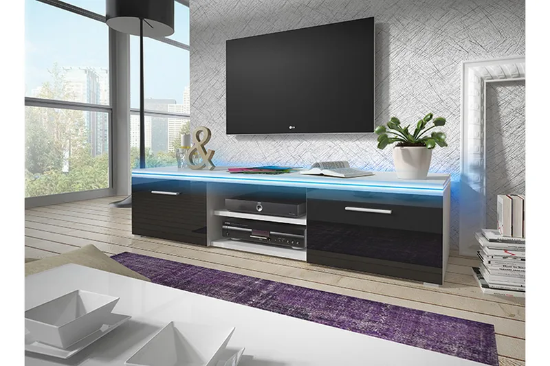 Sahra TV-Bänk 150 cm, Vit