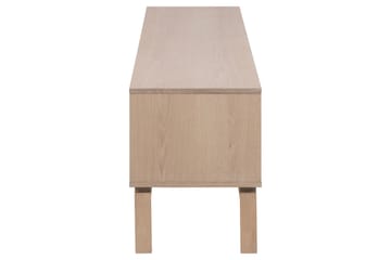 Sakie Golvstående Tv Bänk 160 cm med Förvaring i Ljust Trä - Ljusbeige - Möbler - Vardagsrum - Tv-möbler & mediamöbler - Tv-bänkar
