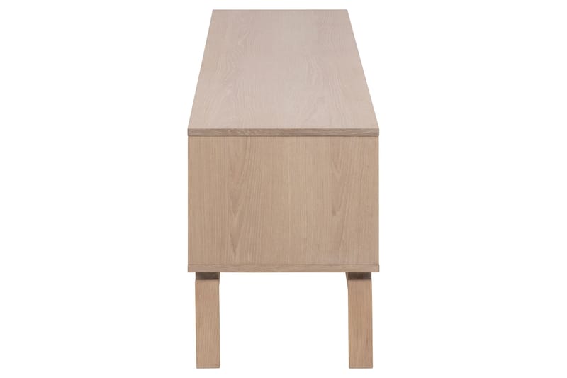 Sakie Golvstående Tv Bänk 160 cm med Förvaring i Ljust Trä - Ljusbeige - Möbler - Vardagsrum - Tv-möbler & mediamöbler - Tv-bänkar