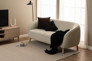 Sakie Golvstående Tv Bänk 160 cm med Förvaring i Ljust Trä - Ljusbeige - Möbler - Vardagsrum - Tv-möbler & mediamöbler - Tv-bänkar
