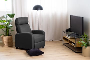 Sakila Golvstående Tv Bänk 120 cm med Förvaring i Metall med Trähylla - Svart - Möbler - Vardagsrum - Tv-möbler & mediamöbler - Tv-bänkar