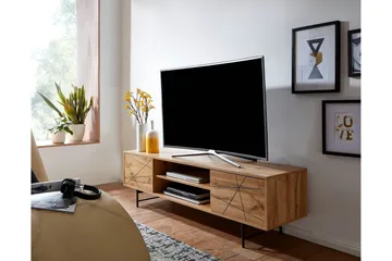 Seddik Tv-bänk 45x160 cm Rektangulär - Brun - Möbler - Vardagsrum - Tv-möbler & mediamöbler - Tv-bänkar