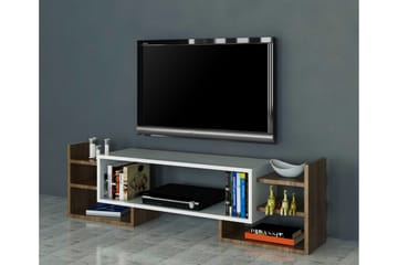 Semoure Tv-bänk 90 cm - Vit/Valnöt - Möbler - Vardagsrum - Tv-möbler & mediamöbler - Tv-bänkar