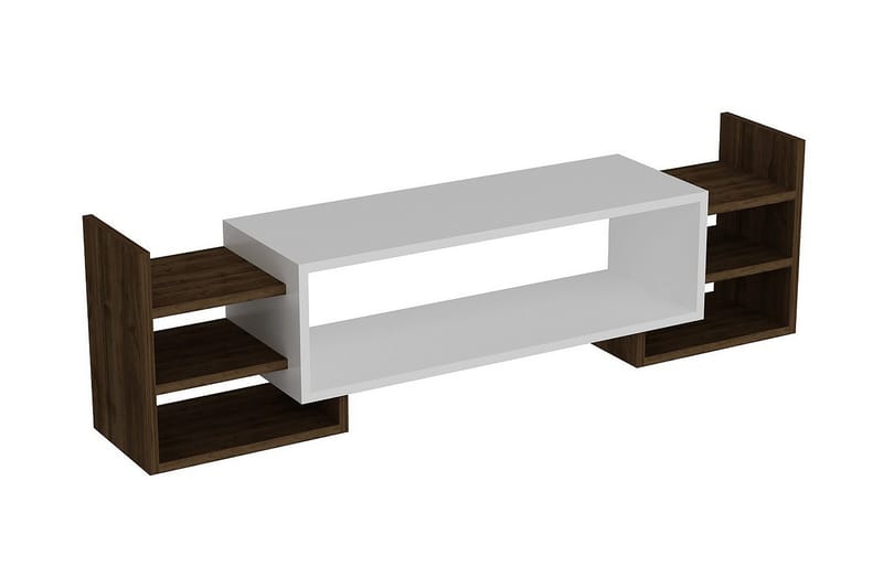 Semoure Tv-bänk 90 cm - Vit/Valnöt - Möbler - Vardagsrum - Tv-möbler & mediamöbler - Tv-bänkar