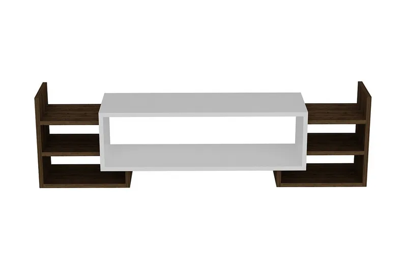 Semoure Tv-bänk 90 cm - Vit/Valnöt - Möbler - Vardagsrum - Tv-möbler & mediamöbler - Tv-bänkar