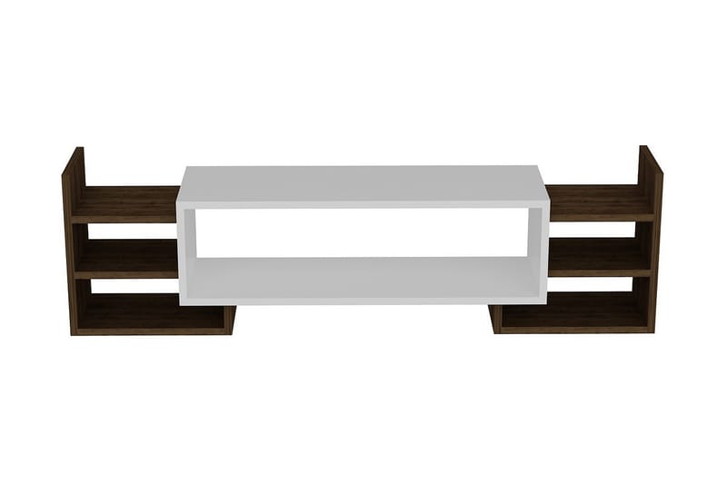 Semoure Tv-bänk 90 cm - Vit/Valnöt - Möbler - Vardagsrum - Tv-möbler & mediamöbler - Tv-bänkar