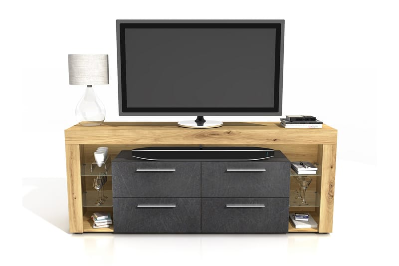 SHAREES TV-Bänk 180 cm Brun - Möbler - Vardagsrum - Tv-möbler & mediamöbler - Tv-bänkar