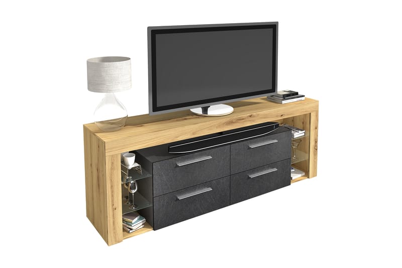 SHAREES TV-Bänk 180 cm Brun - Möbler - Vardagsrum - Tv-möbler & mediamöbler - Tv-bänkar