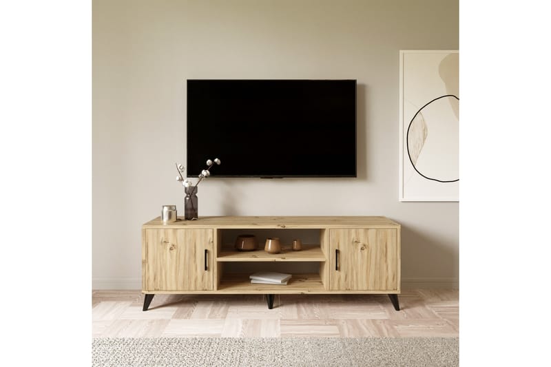 SHIASALL Tv-bänk 150 cm Natur - Möbler - Vardagsrum - Tv-möbler & mediamöbler - Tv-bänkar