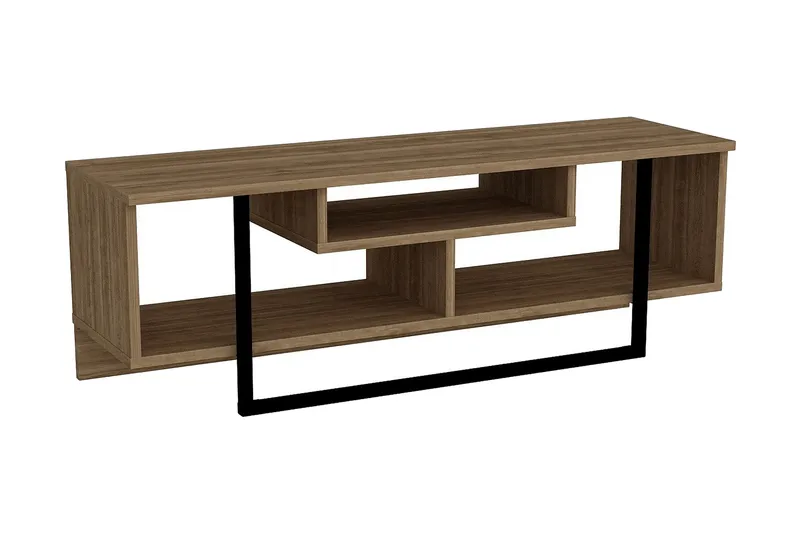 Sholly TV-Bänk 119 cm, Valnöt|Svart