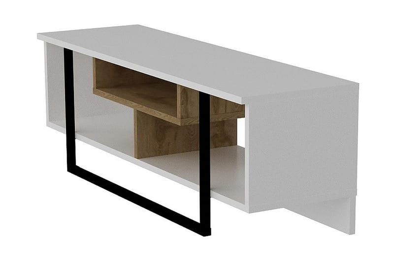 Sholly TV-Bänk 119 cm - Vit/Svart - Möbler - Vardagsrum - Tv-möbler & mediamöbler - Tv-bänkar