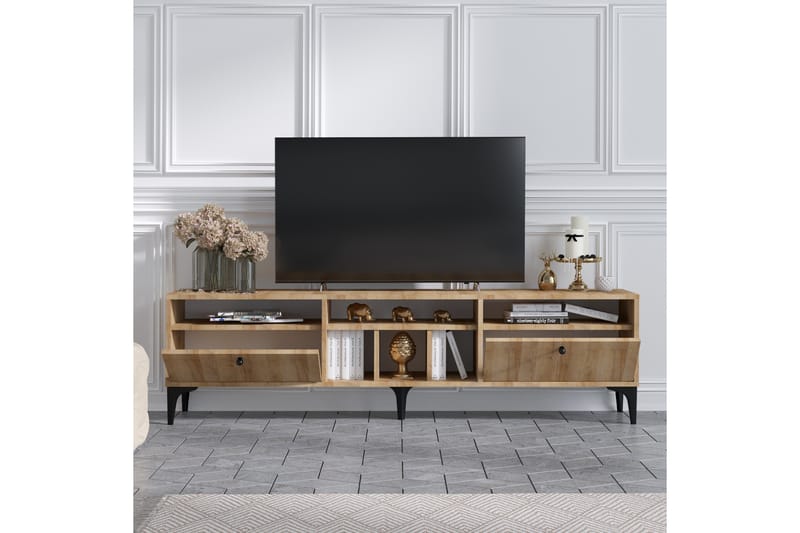 SIMONTE Tv-bänk 180 cm Natur - Möbler - Vardagsrum - Tv-möbler & mediamöbler - Tv-bänkar