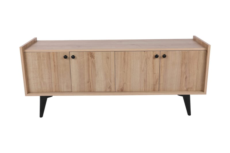 Sogel Tv Bänk 150 cm med Förvaring i Trä - Beige - Möbler - Vardagsrum - Tv-möbler & mediamöbler - Tv-bänkar