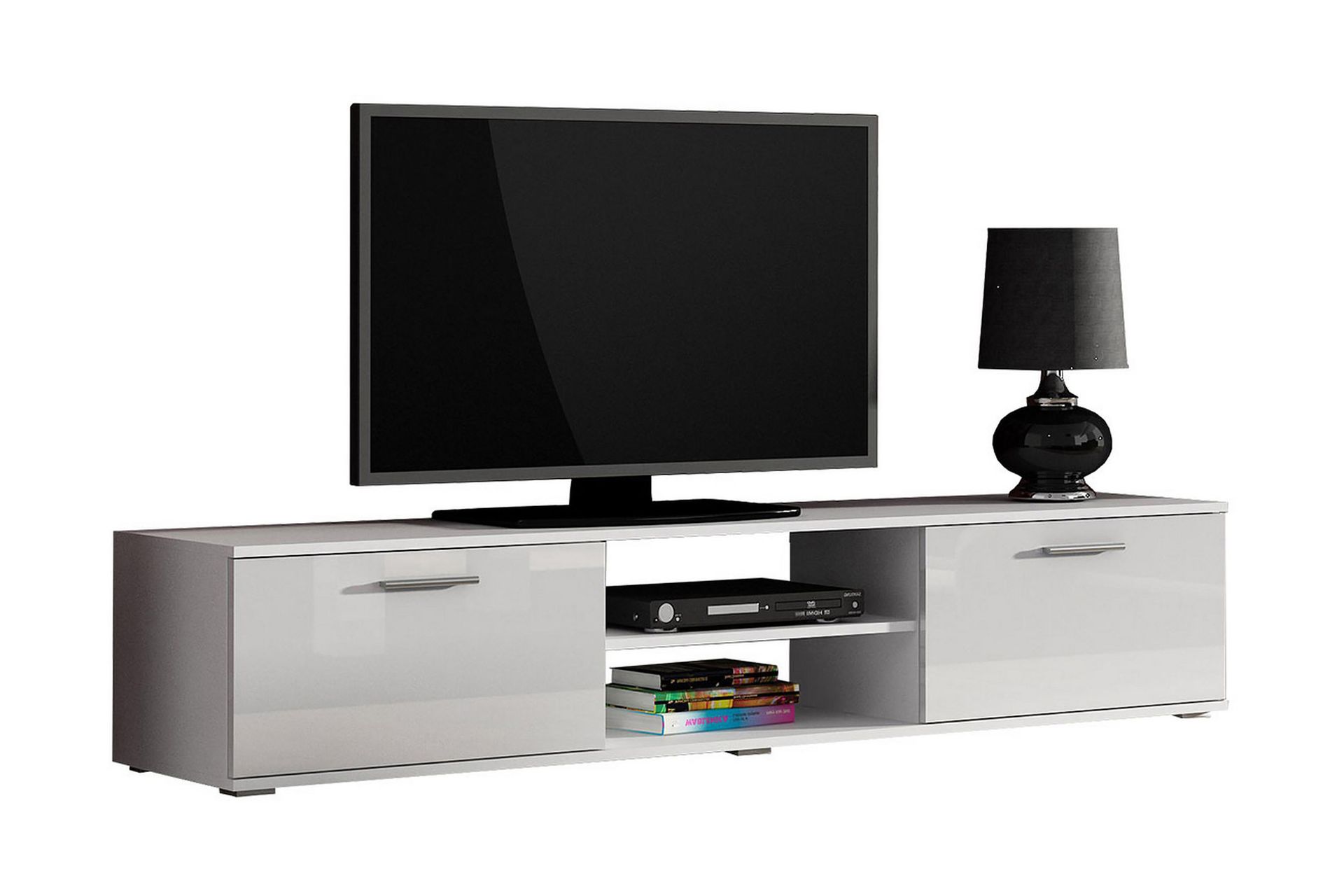 Soho TV-bänk 180x43x37 cm - Grå/Vit - Möbler - Vardagsrum - Tv-möbler & mediamöbler - Tv-bänkar