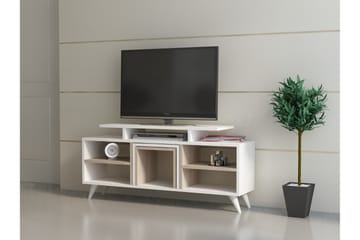 Sqandie Golvstående Tv-bänk 120 cm med Förvaring i Målat Trä - Vit - Möbler - Vardagsrum - Tv-möbler & mediamöbler - Tv-bänkar