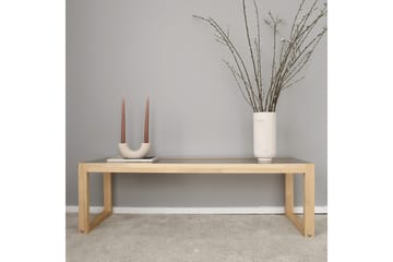Sqandie Golvstående Tv-bänk 130 cm i Glas med Träram - Brun - Möbler - Vardagsrum - Tv-möbler & mediamöbler - Tv-bänkar