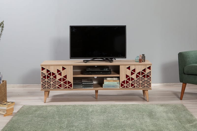 STENBYN TV-Bänk 140 cm Brun - Möbler - Vardagsrum - Tv-möbler & mediamöbler - Tv-bänkar