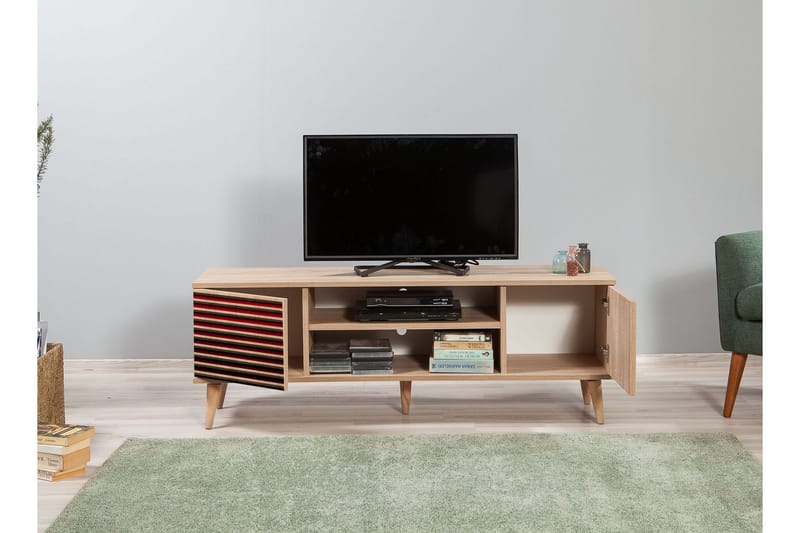 STENBYN TV-Bänk 140 cm Brun - Möbler - Vardagsrum - Tv-möbler & mediamöbler - Tv-bänkar