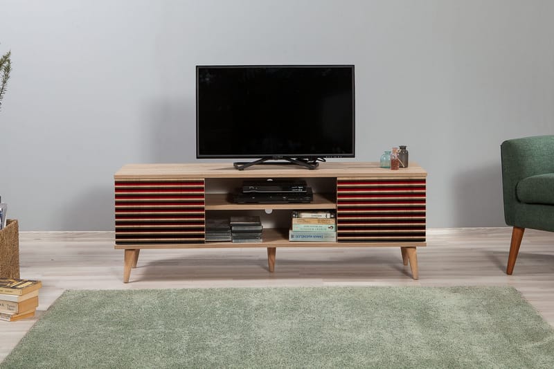 STENBYN TV-Bänk 140 cm Brun - Möbler - Vardagsrum - Tv-möbler & mediamöbler - Tv-bänkar