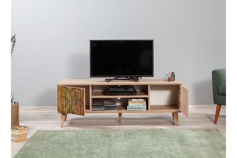 STENBYN TV-Bänk 140 cm Brun - Möbler - Vardagsrum - Tv-möbler & mediamöbler - Tv-bänkar