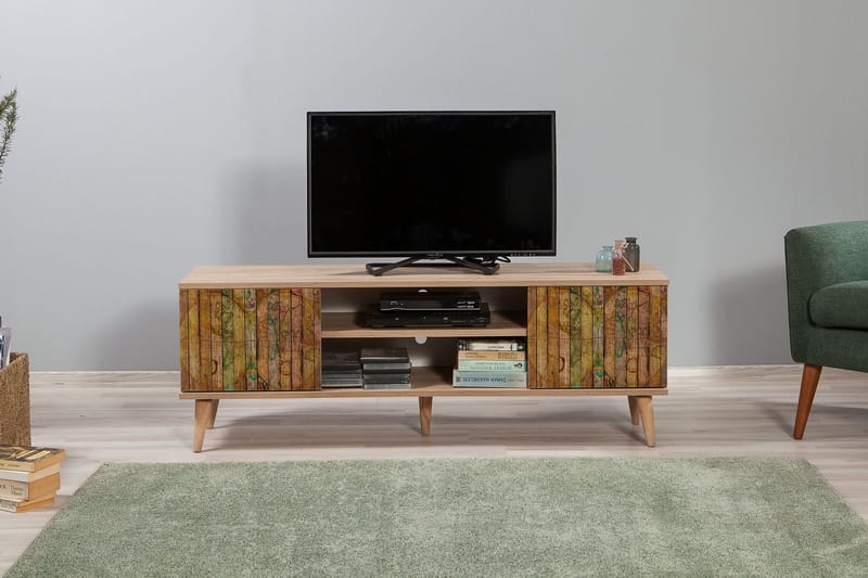STENBYN TV-Bänk 140 cm Brun - Möbler - Vardagsrum - Tv-möbler & mediamöbler - Tv-bänkar