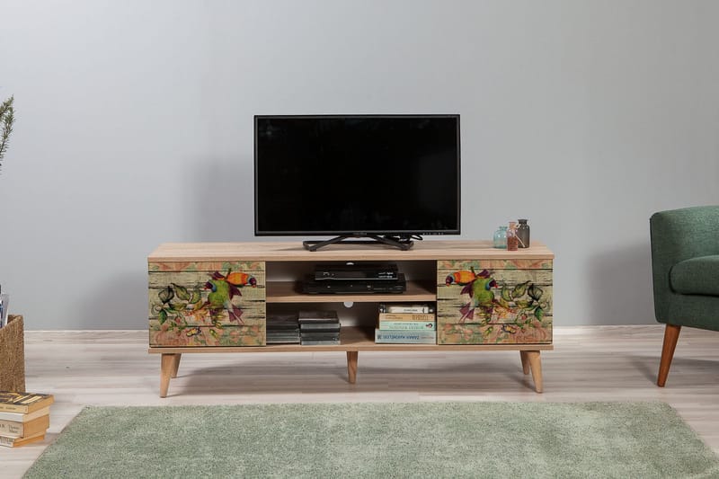 STENBYN TV-Bänk 140 cm Brun - Möbler - Vardagsrum - Tv-möbler & mediamöbler - Tv-bänkar