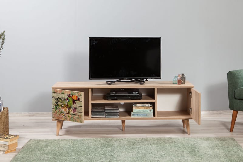 STENBYN TV-Bänk 140 cm Brun - Möbler - Vardagsrum - Tv-möbler & mediamöbler - Tv-bänkar