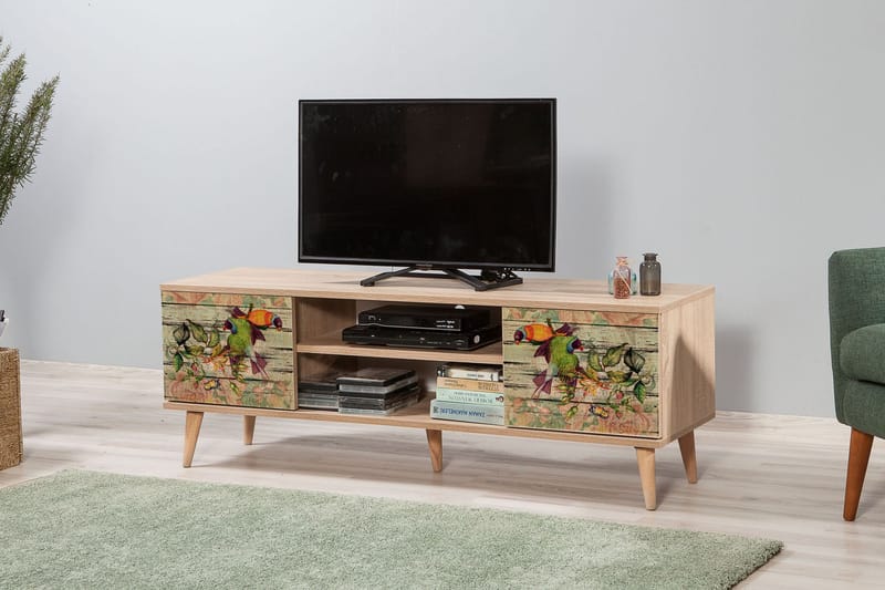 STENBYN TV-Bänk 140 cm Brun - Möbler - Vardagsrum - Tv-möbler & mediamöbler - Tv-bänkar