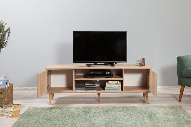 STENBYN TV-Bänk 140 cm Brun - Möbler - Vardagsrum - Tv-möbler & mediamöbler - Tv-bänkar