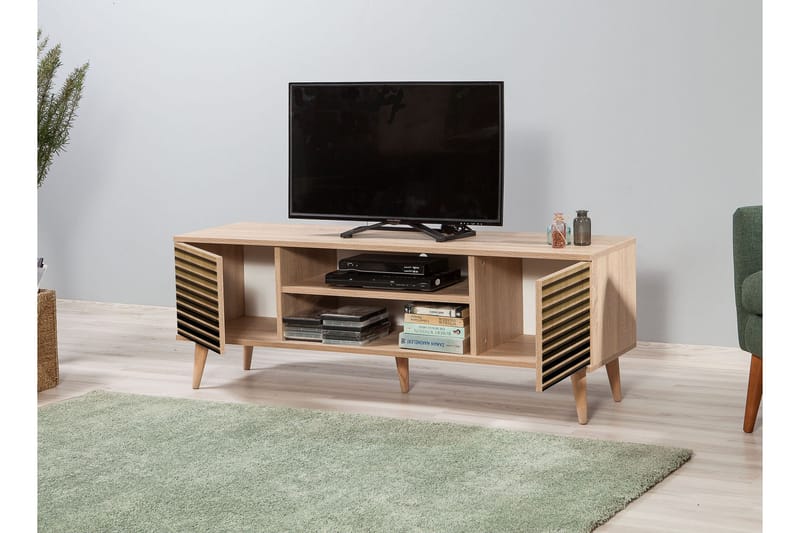 STENBYN TV-Bänk 140 cm Brun - Möbler - Vardagsrum - Tv-möbler & mediamöbler - Tv-bänkar