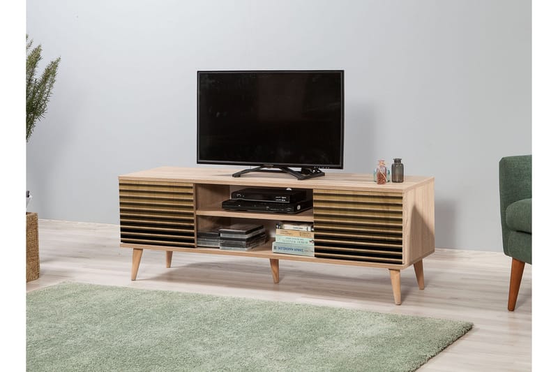 STENBYN TV-Bänk 140 cm Brun - Möbler - Vardagsrum - Tv-möbler & mediamöbler - Tv-bänkar