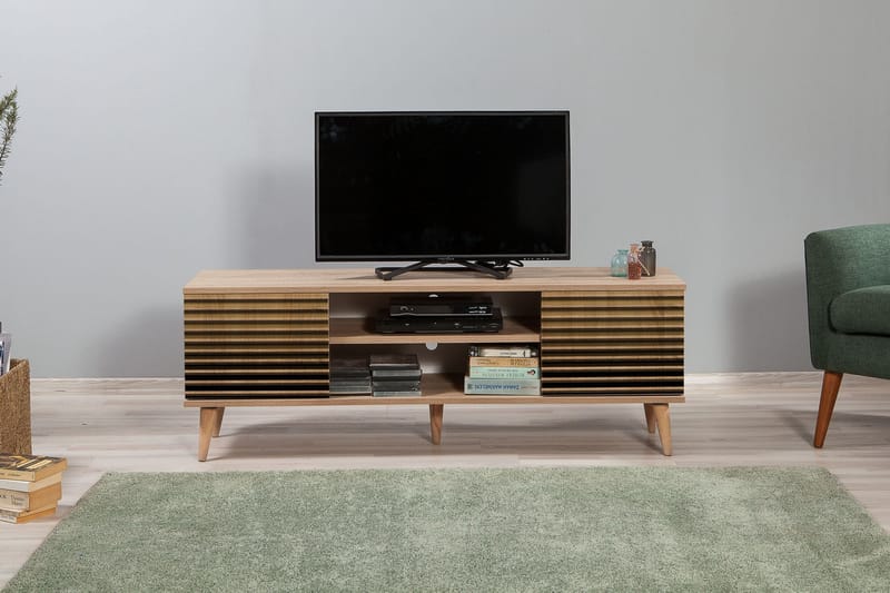 STENBYN TV-Bänk 140 cm Brun - Möbler - Vardagsrum - Tv-möbler & mediamöbler - Tv-bänkar