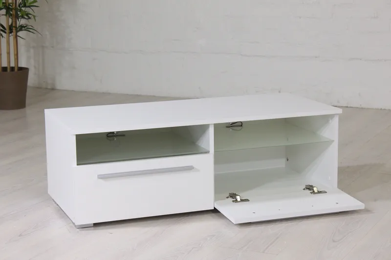 Stockend TV-Bänk 100 cm - Vit - Möbler - Vardagsrum - Tv-möbler & mediamöbler - Tv-bänkar